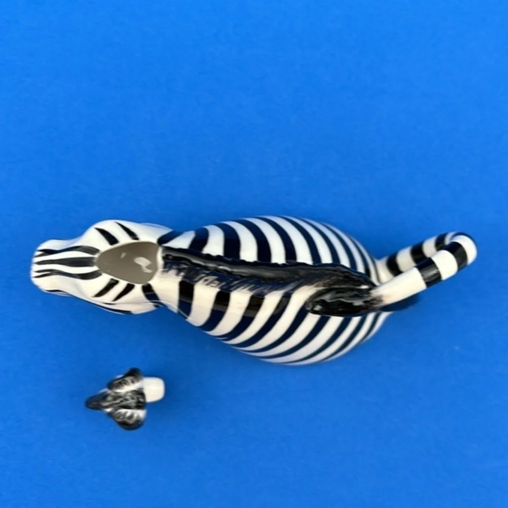 Fitz & Floyd Ceramic Zebra Creamer